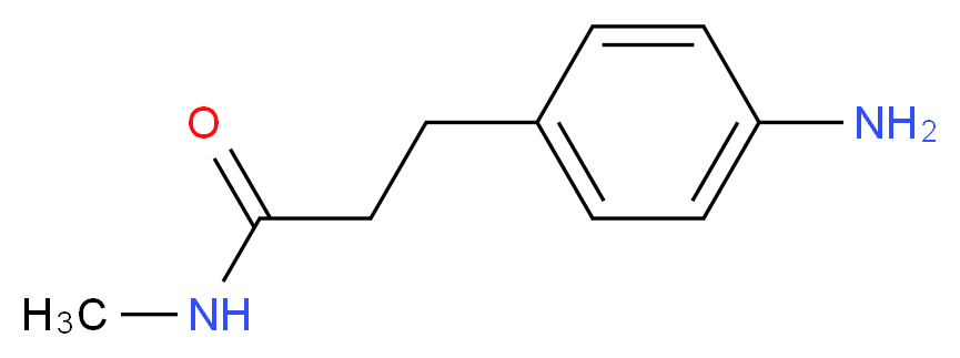 3-(4-Aminophenyl)-N-methylpropanamide_分子结构_CAS_)