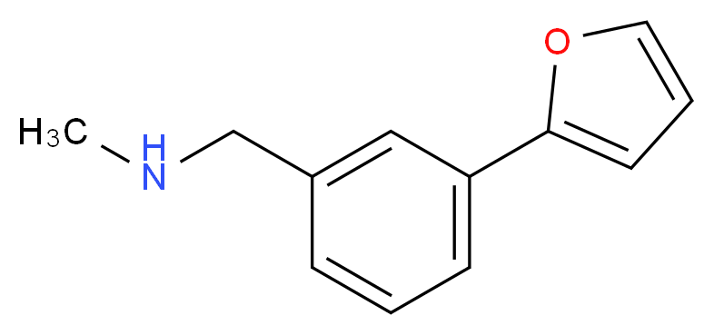 N-[3-(2-Furyl)benzyl]-N-methylamine 97%_分子结构_CAS_857284-27-6)