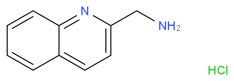 2-(Aminomethyl)quinoline hydrochloride_分子结构_CAS_861036-67-1)