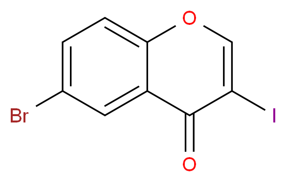 6-bromo-3-iodo-4H-chromen-4-one_分子结构_CAS_942474-12-6