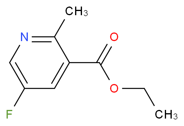 ethyl 5-fluoro-2-methylnicotinate_分子结构_CAS_1196151-57-1)