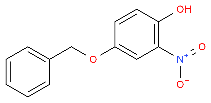 4-(benzyloxy)-2-nitrophenol_分子结构_CAS_96315-18-3