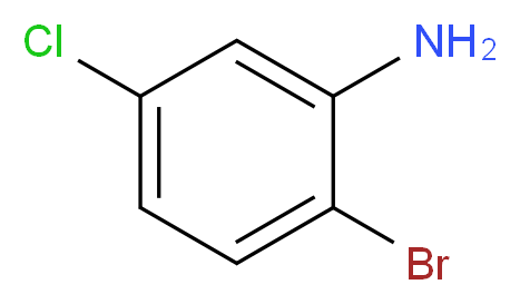 2-Bromo-5-chloroaniline 97%_分子结构_CAS_823-57-4)