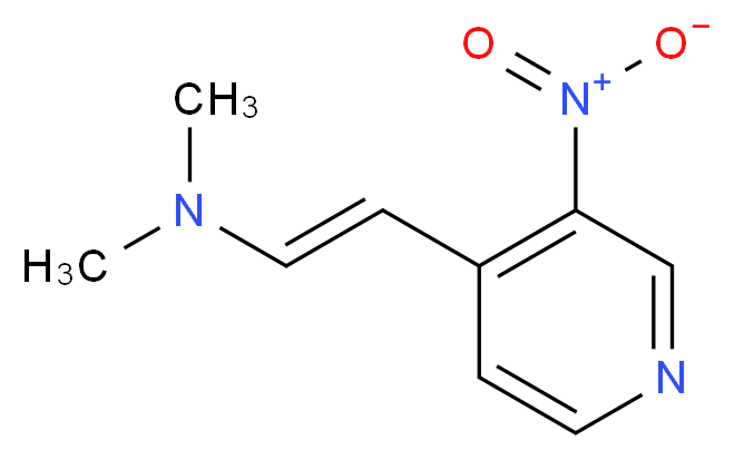 dimethyl[(E)-2-(3-nitropyridin-4-yl)ethenyl]amine_分子结构_CAS_64679-69-2