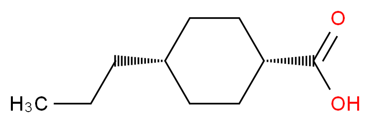 (1r,4s)-4-propylcyclohexane-1-carboxylic acid_分子结构_CAS_38289-27-9