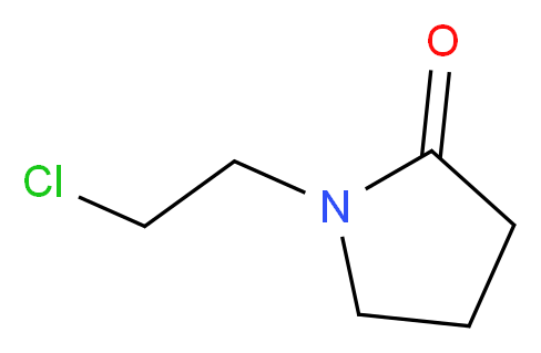 1-(2-chloroethyl)pyrrolidin-2-one_分子结构_CAS_)