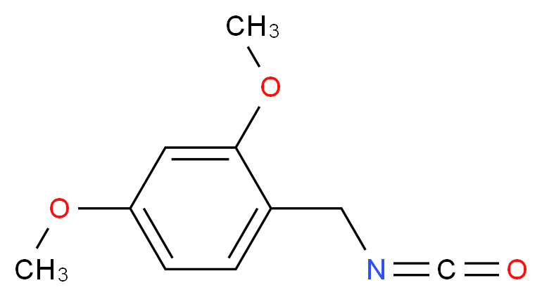 2,4-二甲氧苄基异氰酸酯_分子结构_CAS_93489-13-5)