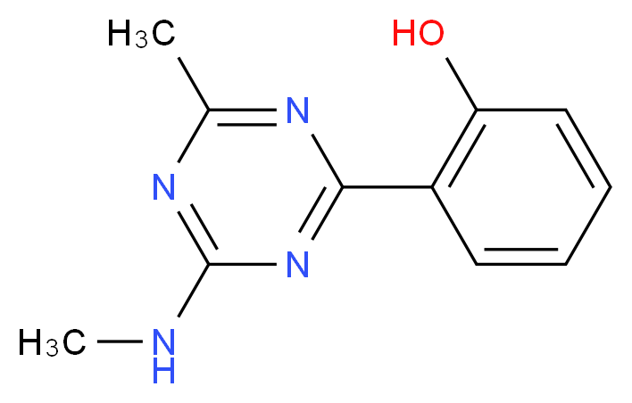 2-[4-methyl-6-(methylamino)-1,3,5-triazin-2-yl]phenol_分子结构_CAS_146998-51-8)