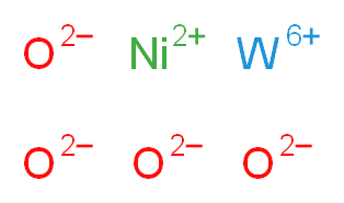 tungsten(6+) ion nickel(2+) ion tetraoxidandiide_分子结构_CAS_14177-51-6