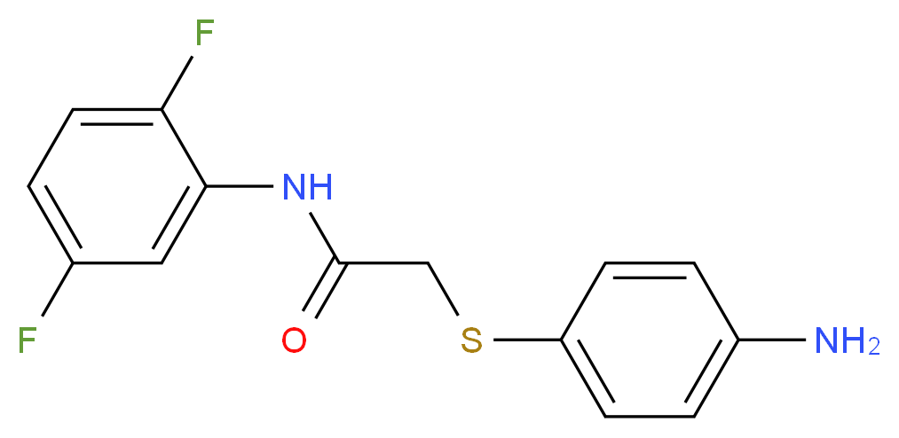 2-[(4-Aminophenyl)thio]-N-(2,5-difluorophenyl)acetamide_分子结构_CAS_)