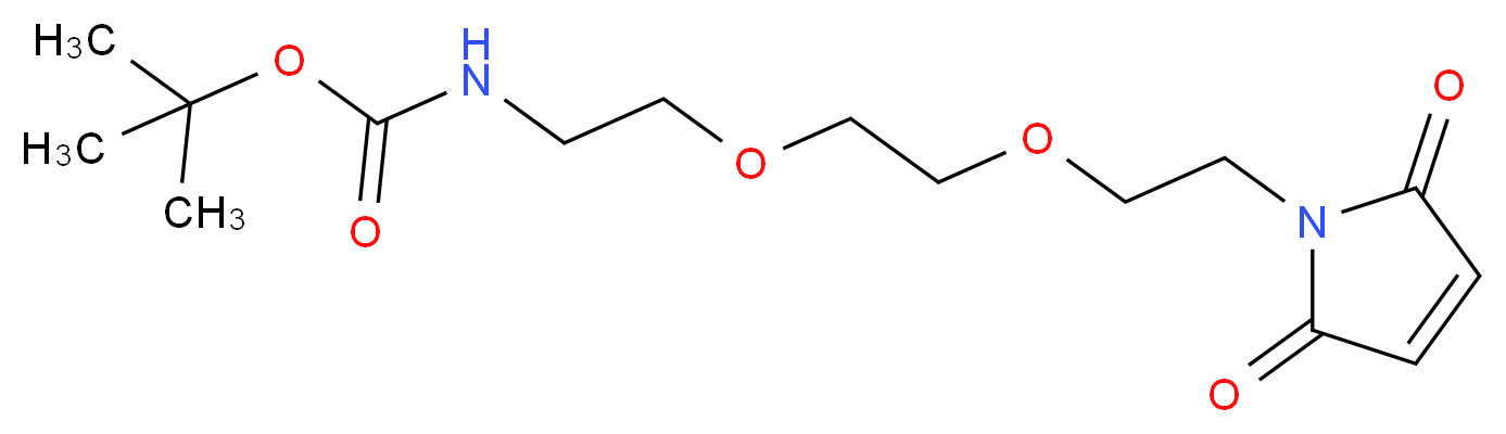 O-[2-(Boc-amino)ethyl]-O′-(2-maleimidoethyl)ethylene glycol_分子结构_CAS_660843-21-0)