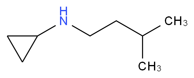 N-(3-methylbutyl)cyclopropanamine_分子结构_CAS_914260-76-7