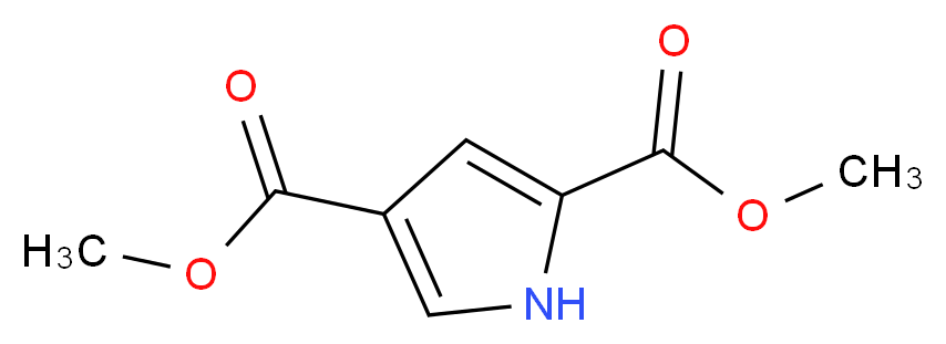 Dimethyl 1H-pyrrole-2,4-dicarboxylate_分子结构_CAS_2818-07-7)