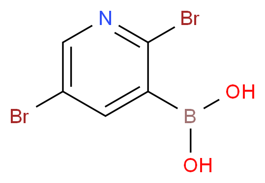 2,5-Dibromopyridine-3-boronic acid_分子结构_CAS_852228-14-9)