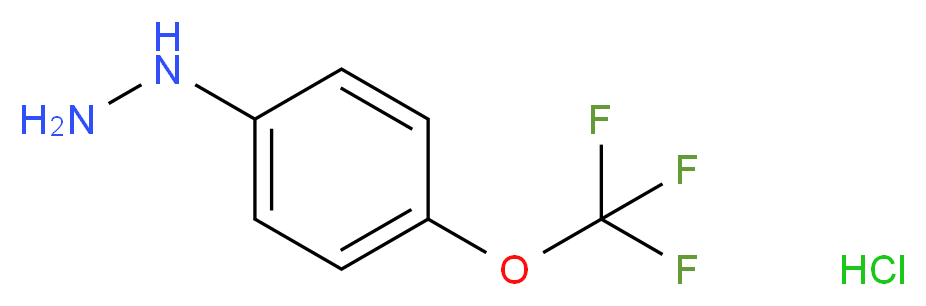 4-(Trifluoromethoxy)phenylhydrazine hydrochloride 97%_分子结构_CAS_133115-72-7)