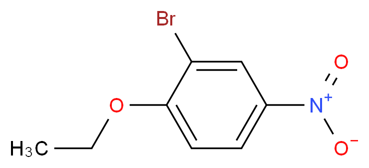 2-bromo-1-ethoxy-4-nitrobenzene_分子结构_CAS_58244-42-1