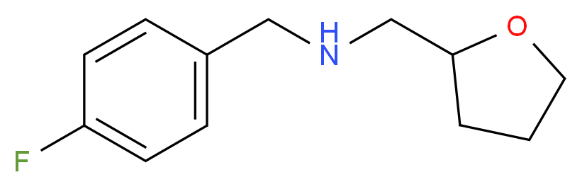 (4-fluorobenzyl)(tetrahydrofuran-2-ylmethyl)amine_分子结构_CAS_356531-65-2)