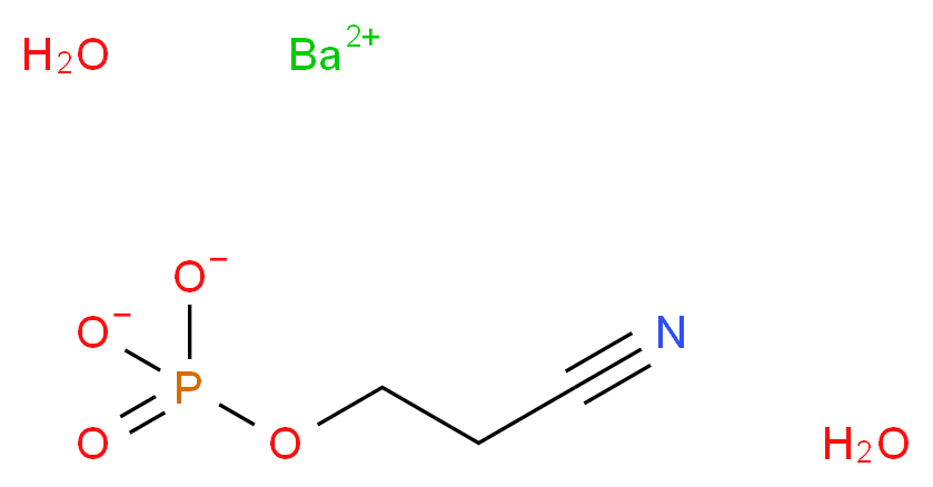 barium(2+) ion 3-(phosphonatooxy)propanenitrile dihydrate_分子结构_CAS_207121-42-4