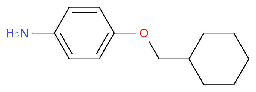 4-(Cyclohexylmethoxy)aniline_分子结构_CAS_)