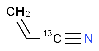 (1-<sup>1</sup><sup>3</sup>C)prop-2-enenitrile_分子结构_CAS_91628-87-4