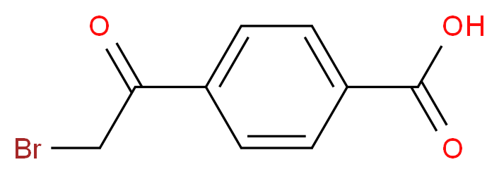 4-(2-Bromoacetyl)benzoic Acid_分子结构_CAS_20099-90-5)