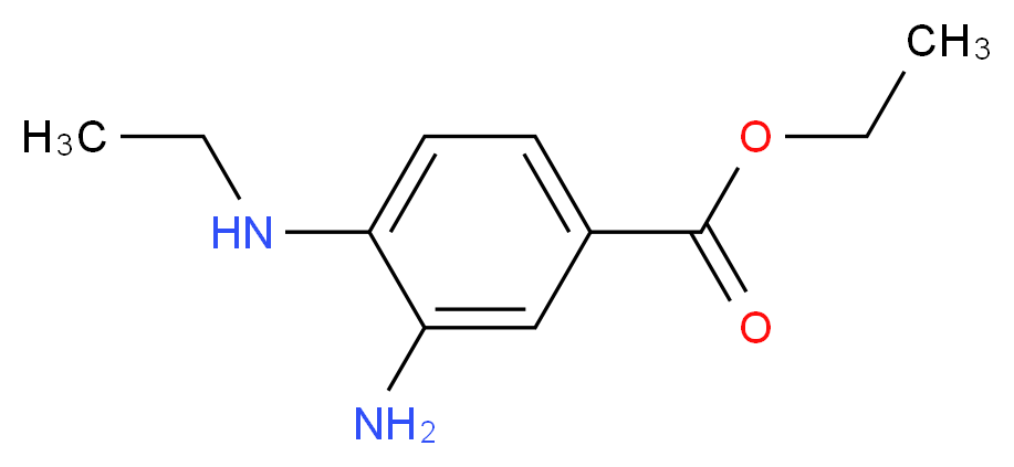 ethyl 3-amino-4-(ethylamino)benzoate_分子结构_CAS_202131-30-4
