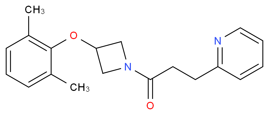 2-{3-[3-(2,6-dimethylphenoxy)-1-azetidinyl]-3-oxopropyl}pyridine_分子结构_CAS_)