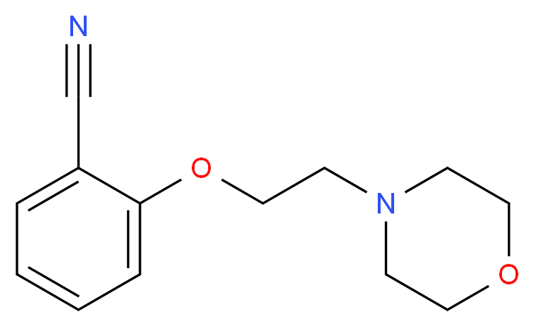 2-(2-morpholin-4-ylethoxy)benzonitrile_分子结构_CAS_540753-12-6)