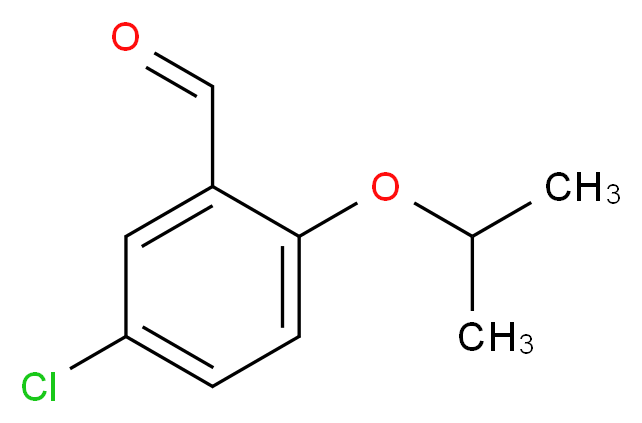 5-chloro-2-(propan-2-yloxy)benzaldehyde_分子结构_CAS_28396-34-1