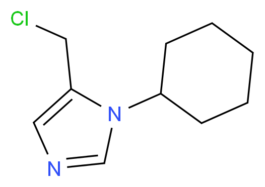 5-(chloromethyl)-1-cyclohexyl-1H-imidazole_分子结构_CAS_858416-08-7)