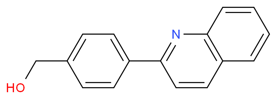 (4-quinolin-2-ylphenyl)methanol_分子结构_CAS_)