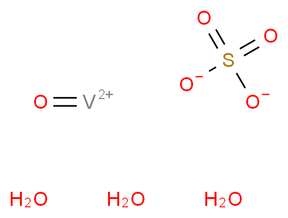 oxovanadiumbis(ylium) trihydrate sulfate_分子结构_CAS_27774-13-6