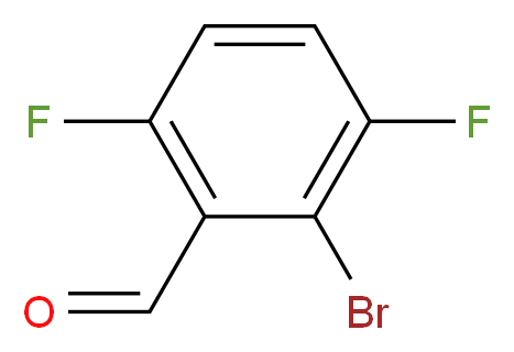 2-bromo-3,6-difluorobenzaldehyde_分子结构_CAS_934987-26-5