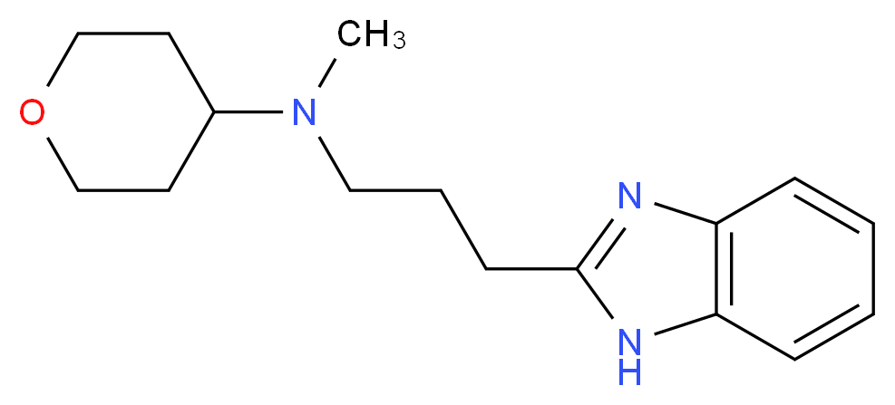 N-[3-(1H-benzimidazol-2-yl)propyl]-N-methyltetrahydro-2H-pyran-4-amine_分子结构_CAS_)