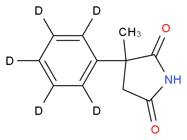 3-methyl-3-(<sup>2</sup>H<sub>5</sub>)phenylpyrrolidine-2,5-dione_分子结构_CAS_1185130-51-1