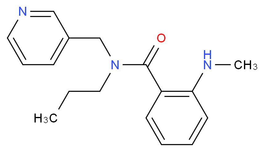 2-(methylamino)-N-propyl-N-(pyridin-3-ylmethyl)benzamide_分子结构_CAS_)
