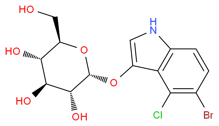 5-Bromo-4-chloro-3-indolyl α-D-galactopyranoside_分子结构_CAS_108789-36-2)