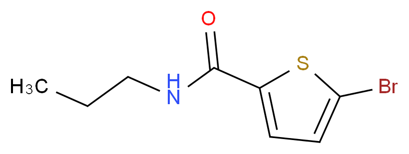 5-bromo-N-propyl-2-thiophenecarboxamide_分子结构_CAS_908494-85-9)