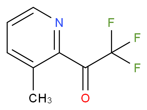 2,2,2-trifluoro-1-(3-methylpyridin-2-yl)ethan-1-one_分子结构_CAS_1060801-54-8