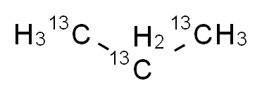 (1,2,3-<sup>1</sup><sup>3</sup>C<sub>3</sub>)propane_分子结构_CAS_344239-80-1