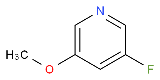 3-Fluoro-5-methoxypyridine_分子结构_CAS_1060801-62-8)