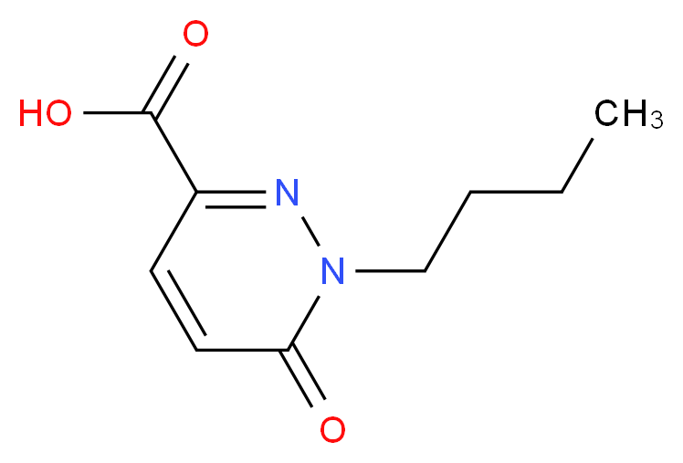 1-butyl-6-oxo-1,6-dihydropyridazine-3-carboxylic acid_分子结构_CAS_103854-71-3