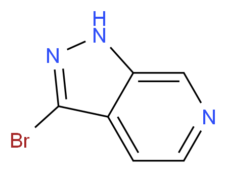 3-bromo-1H-pyrazolo[3,4-c]pyridine_分子结构_CAS_76006-13-8