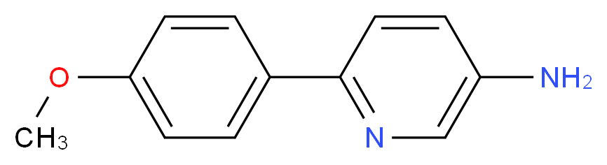 6-(4-Methoxyphenyl)-3-pyridinamine_分子结构_CAS_52057-98-4)