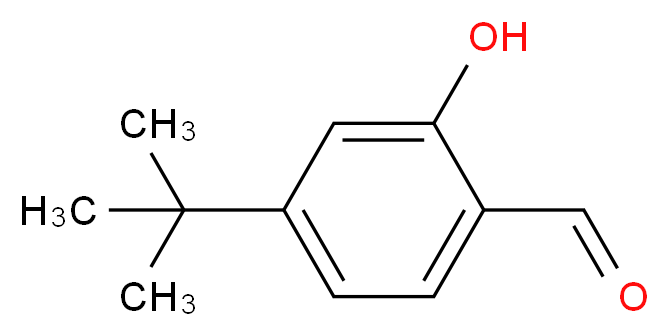 4-tert-butyl-2-hydroxybenzaldehyde_分子结构_CAS_66232-34-6