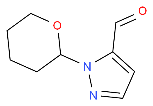 2-(Tetrahydro-pyran-2-yl)-2H-pyrazole-3-carbaldehyde_分子结构_CAS_957483-88-4)