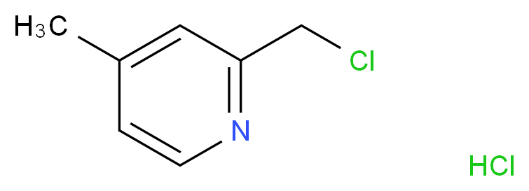 2-(chloromethyl)-4-methylpyridine hydrochloride_分子结构_CAS_71670-71-8