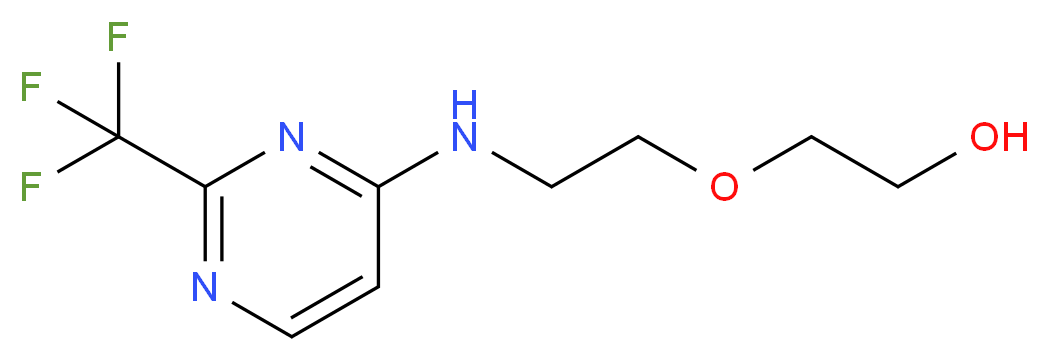 2-(2-{[2-(trifluoromethyl)pyrimidin-4-yl]amino}ethoxy)ethanol_分子结构_CAS_)