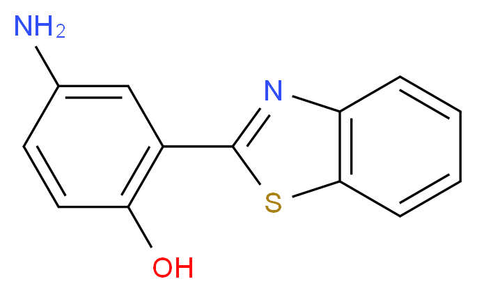 4-amino-2-(1,3-benzothiazol-2-yl)phenol_分子结构_CAS_30616-38-7