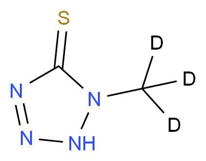 N-Methyl-5-tetrazolethiol-d3_分子结构_CAS_345909-96-8)